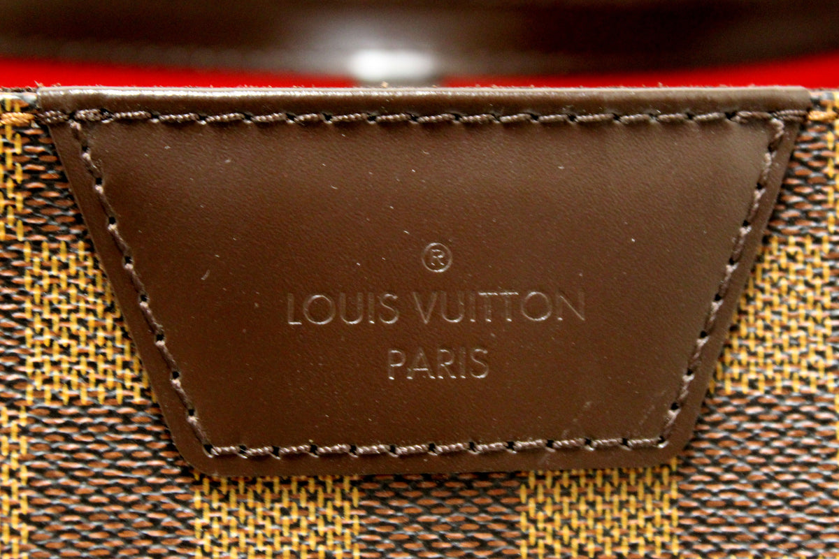 Authentic Louis Vuitton Damier Ebene Canvas Rivington Cabas Tote