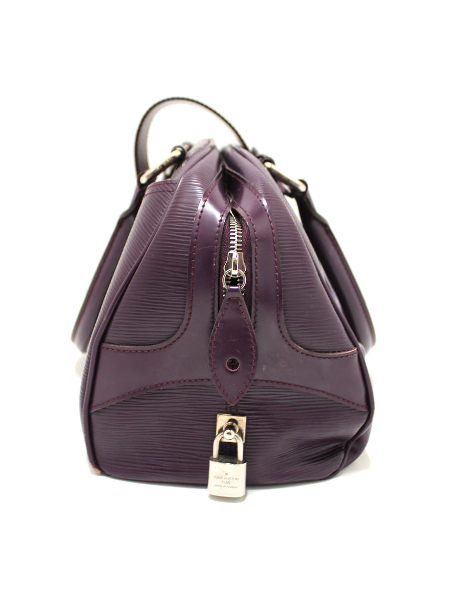 Louis Vuitton, Bags, Purple Louis Vuitton Epi Leather Bowling Bag