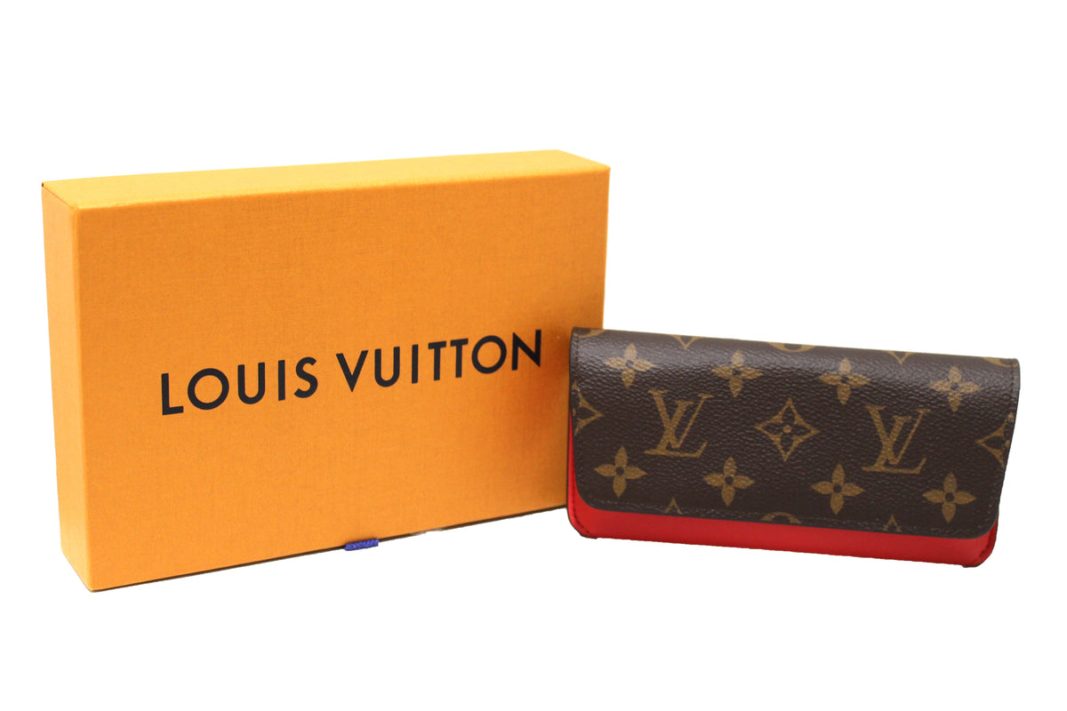Authentic NEW Louis Vuitton Classic Monogram Canvas Woody Glasses Case