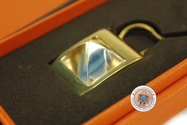 HERMES Hermes Circe Saint-louis Crystal Pendant Gold Plated Metal Neck | Italystation.com - Shop Now at italystation.com
