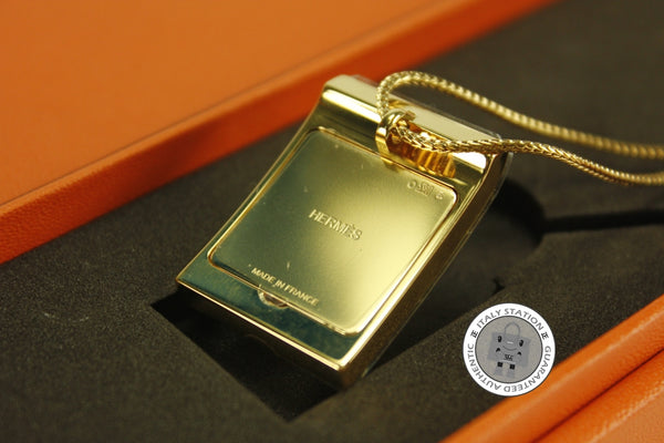 HERMES Hermes Circe Saint-louis Crystal Pendant Gold Plated Metal Neck | Italystation.com - Shop Now at italystation.com