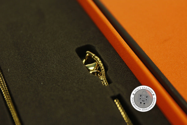 HERMES Hermes Circe Saint-louis Crystal Pendant Gold Plated Metal Neck | Italystation.com - Shop Now at italystation.com