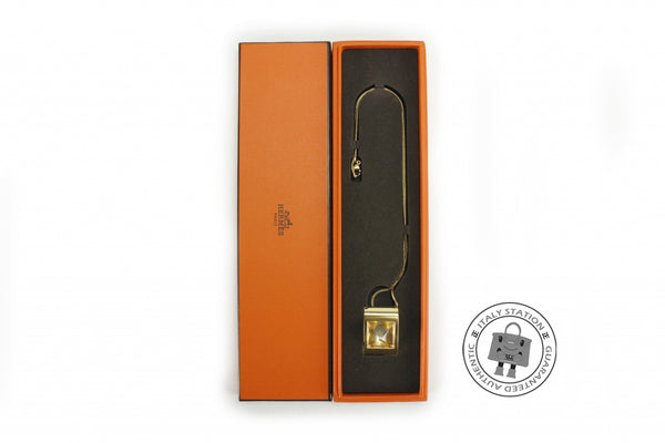 HERMES Hermes Circe Saint-louis Crystal Pendant Gold Plated Metal Neck | Italystation.com - Shop Now at italystation.com