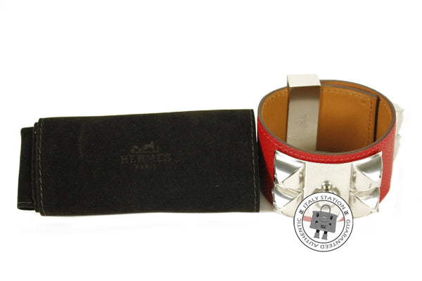 HERMES Hermes Collier DE Chien Cuff Cdc Casaque / CKQ5 Epsom Small Bra | Italystation.com - Shop Now at italystation.com