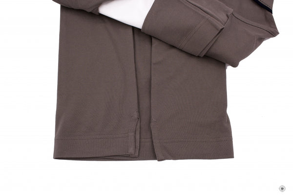 HERMES Hermes H837430HA Surpiqure Sellier Polo Shirt Taupe / HA87 Cott | Italystation.com - Shop Now at italystation.com