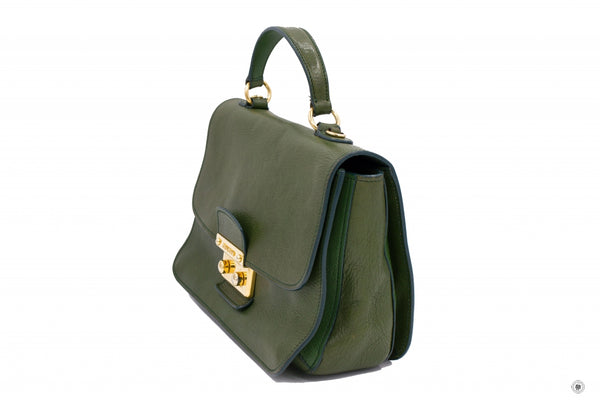 MIU MIU Miu Miu Green Calfskin Shoulder Bags Ghw | Italystation.com - Shop Now at italystation.com