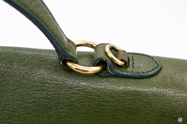 MIU MIU Miu Miu Green Calfskin Shoulder Bags Ghw | Italystation.com - Shop Now at italystation.com