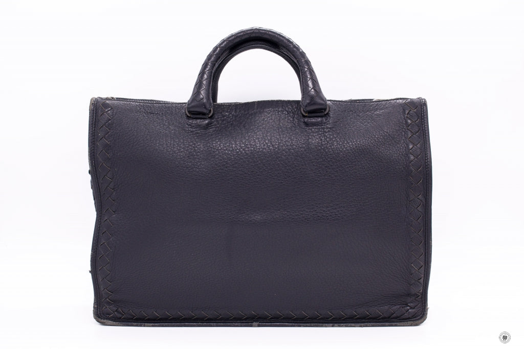 Lady's Briciole Medium Size Hang Bag Black/Beige With Detachable Strap