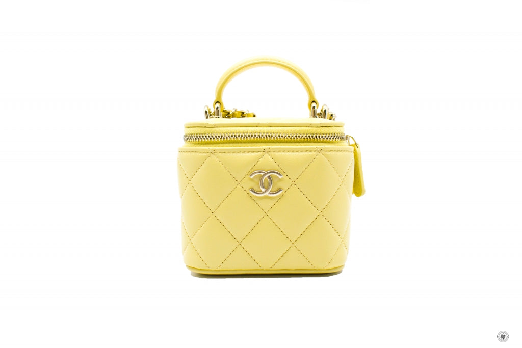 Chanel Yellow Caviar Mini Vanity Bag - ASL2204 – LuxuryPromise