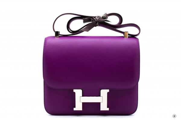 HERMES Hermes Constance 24  Anemone / CKP9 Evercolor 24 Shoulder Bags  | Italystation.com - Shop Now at italystation.com