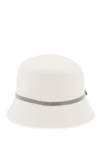 Brunello cucinelli shiny band bucket hat with MCAP90070 PANAMA