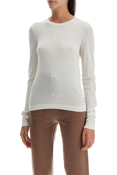 'cashmere and silk blend sweater 0056 BIANCO