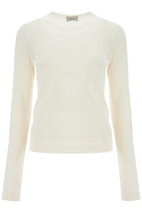 'cashmere and silk blend sweater 0056 BIANCO