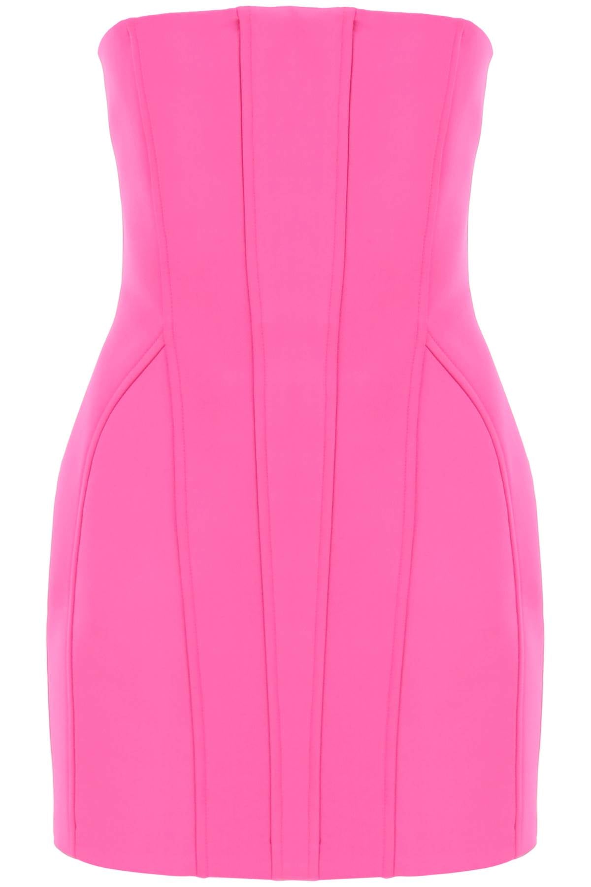 structured mini dress with a 02PSDR342 02109 HOT PINK