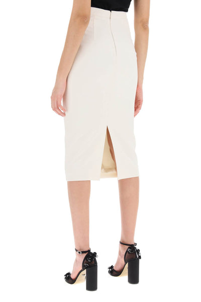 midi cady skirt in 042MSK CREAM