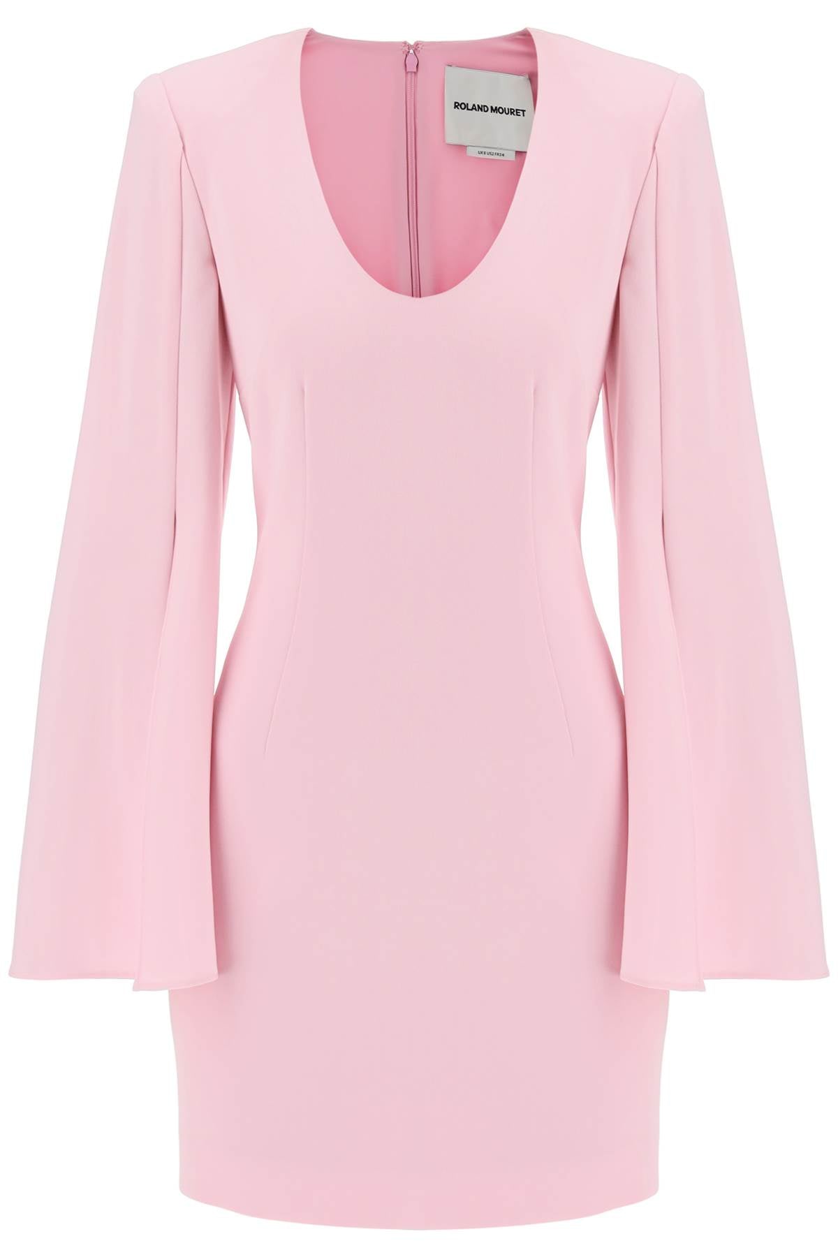 mini dress with cape sleeves 057S PINK