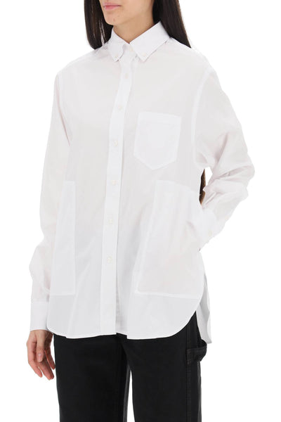 william poplin shirt 06525 WHITE