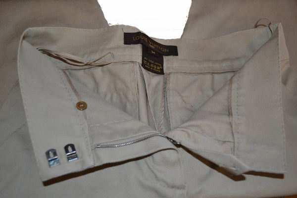 Louis Vuitton Beige Cotton Womens Pants Size 34