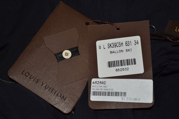 Louis Vuitton Navy Balloon Skirt Size 34