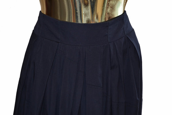Louis Vuitton Navy Balloon Skirt Size 34