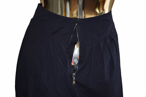 Louis Vuitton Navy Balloon Skirt Size 34