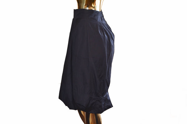 Louis Vuitton Navy Balloon Skirt Size 34