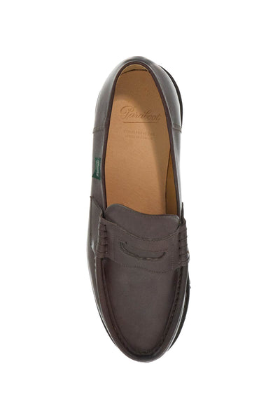 leather reims penny loafers 099413 MARRON LIS CAFE