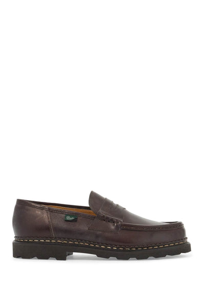 leather reims penny loafers 099413 MARRON LIS CAFE