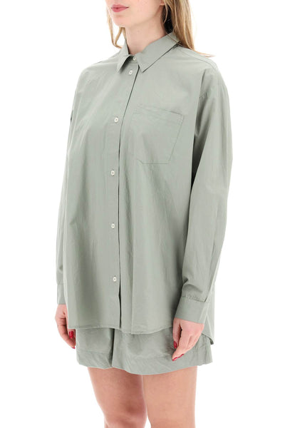 "oversized organic cotton edgar shirt 10001 24085 GOTS DUSTY GREEN