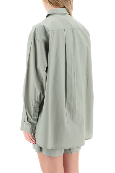 "oversized organic cotton edgar shirt 10001 24085 GOTS DUSTY GREEN