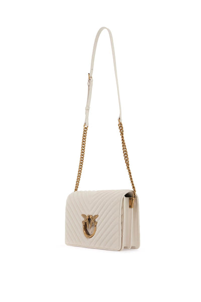 classic love bag click bag 100063 A0GK BIANCO SETA-ANTIQUE GOLD