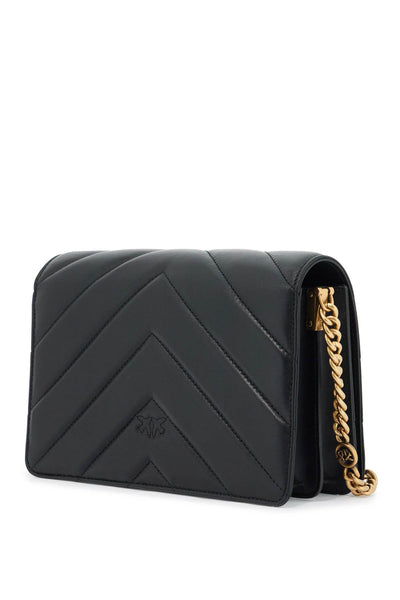 love click big chevron bag 100063 A136 NERO-ANTIQUE GOLD