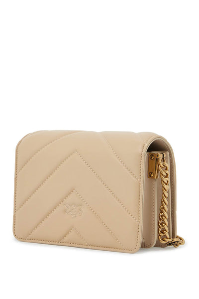 mini love bag click big chevron 100067 A136 BEIGE-GRIGIO FUMO-ANTIQUE GOLD