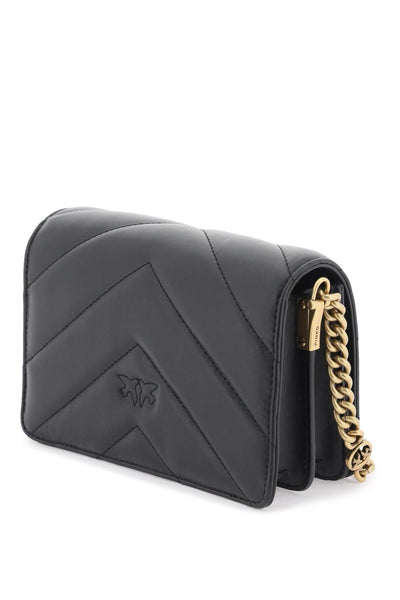 mini love bag click big chevron 100067 A136 NERO-ANTIQUE GOLD