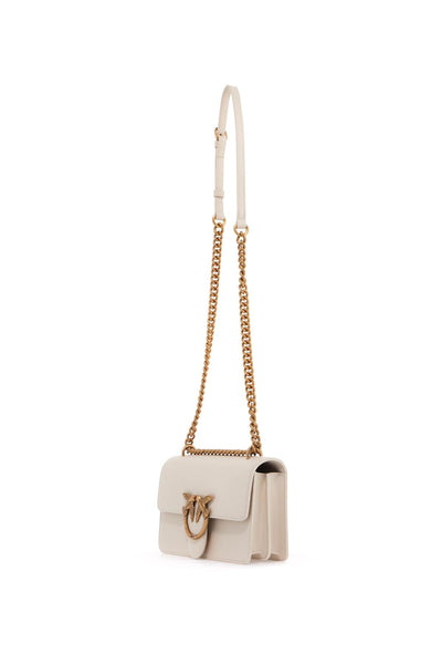 -shoulder mini love bag 100074 A0F1 BIANCO SETA-ANTIQUE GOLD