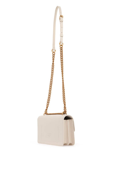 -shoulder mini love bag 100074 A0F1 BIANCO SETA-ANTIQUE GOLD