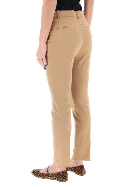 bello cigarette pants 100155 A0IM BEIGE BRUNO FULVO