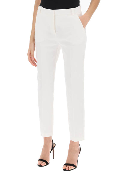 bello cigarette pants 100155 A0IM BIANCO SETA