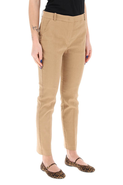 bello cigarette pants 100155 A0IM BEIGE BRUNO FULVO