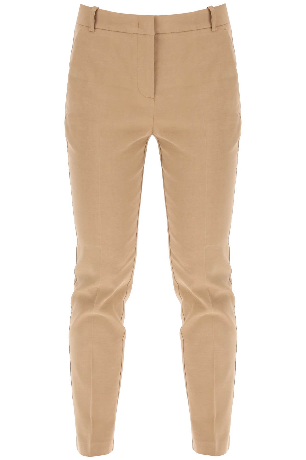 bello cigarette pants 100155 A0IM BEIGE BRUNO FULVO