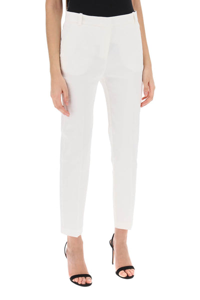 bello cigarette pants 100155 A0IM BIANCO SETA