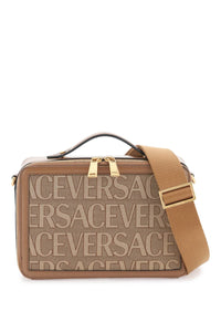 versace allover messenger bag 1001769 1A07951 BEIGE BROWN