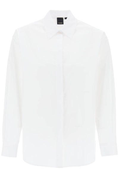 cotton popeline shirt 100233 A19U BIANCO BRILLANTE