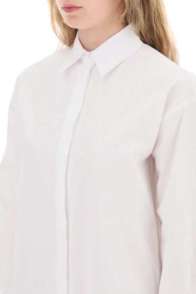 cotton popeline shirt 100233 A19U BIANCO BRILLANTE