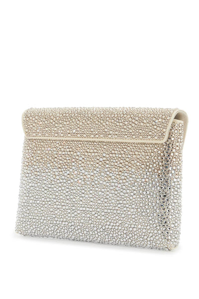 la medusa envelope clutch with crystals 1003018 1A08197 IVORY-PALLADIUM