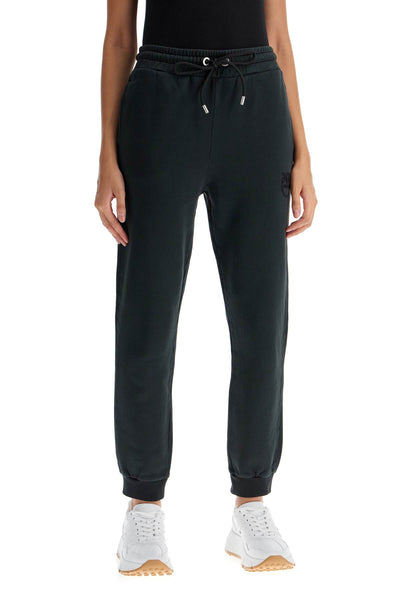 "love birds embroidered joggers for 100371 A21P NERO CAVIALE