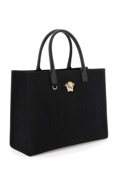 la medusa tote bag 1004741 1A03095 BLACK-VERSACE GOLD