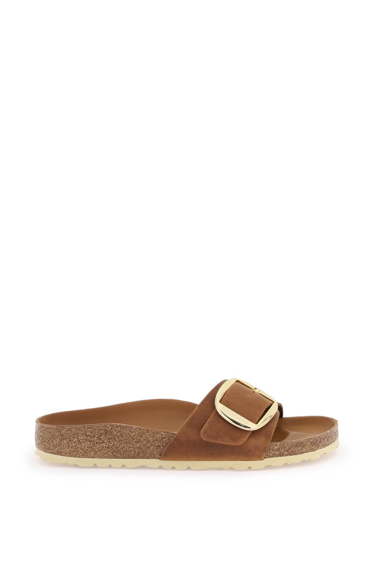 madrid big buckle slides 1006525 COGNAC