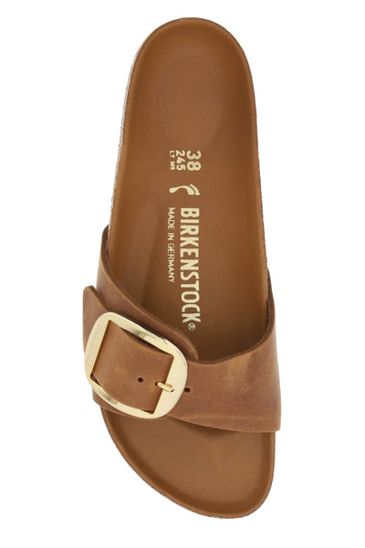 madrid big buckle slides 1006525 COGNAC