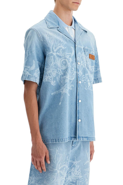 barocco sea denim shirt 1007836 1A11107 LIGHT BLUE